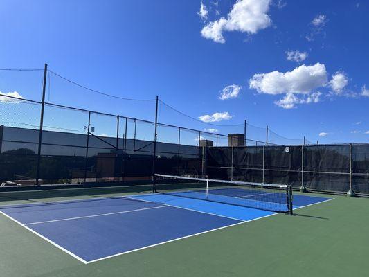 Pickleball court on the rooftop!