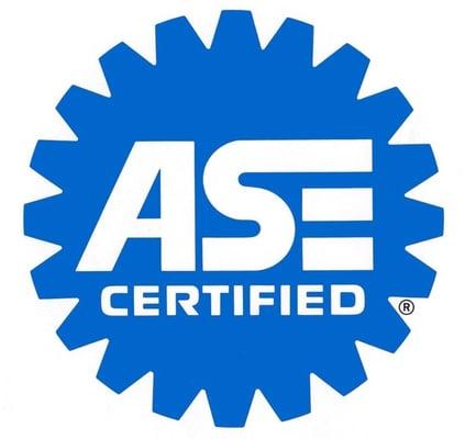 Proud to employ ASE certified mechanics.