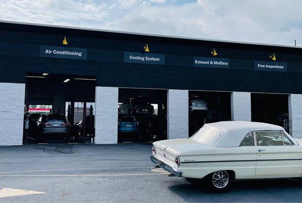 Their service garage doors in working progress