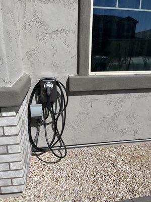 Outdoor EV Charger Install