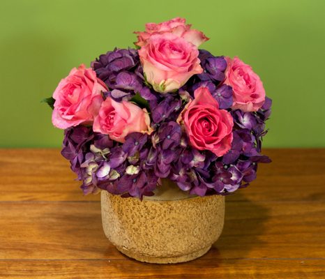 Elite hydrangea and Roses