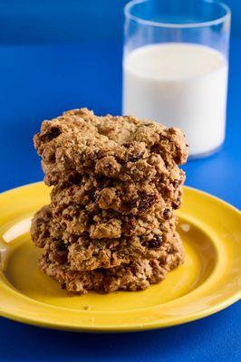 Captain Cookie & the Milkman's Oatmeal Cookies & Milk