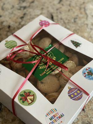 Assorted cookies - I spy the pistachio cookies!