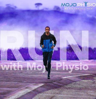 Mojo Physio offers relief for plantar fasciitis. The photo depicts a runner but many people suffer from this common disorder.