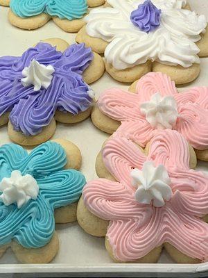 The most deliciously iced sugar cookies you can imagine!!! The ladies LOVE em'!!!!