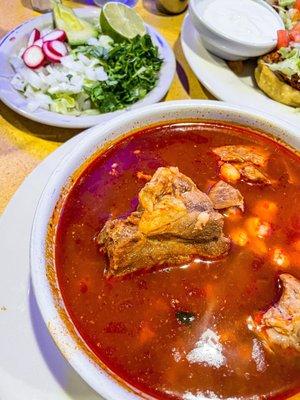 Pozole Mexiquense ($12). Yum!!!