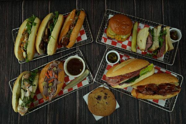 Our variety of sammiches!