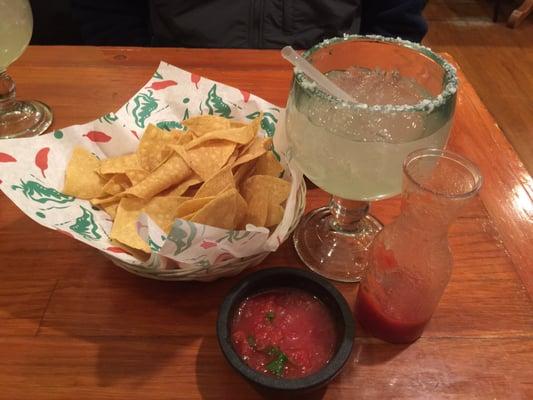 Margarita #1 w/ chips & salsa