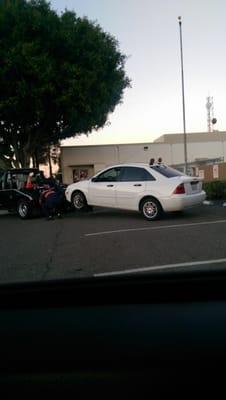 My car after the whole issue and them having to take it back due to an issue with my driver side caliper.