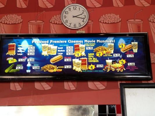 Concession prices