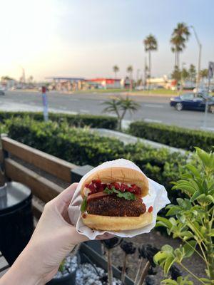 Shroom Burger + cherry peppers