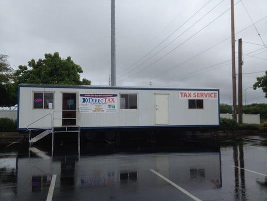 Small trailer located South West parking lot Pearl Harbor Commissary.