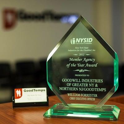 2012 New York State Industries for the Disabled Member Agency of the Year