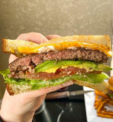 California Avocado Burger and Side