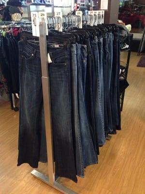 Designer jean rack is always full!