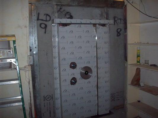 Construction and assembly of vault - including door