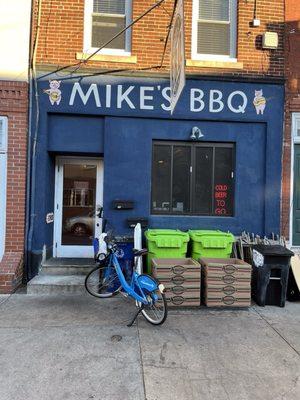 Mike's (that's my bike out front)