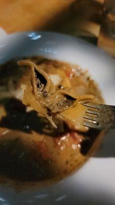 Porcini mushroom ravioli