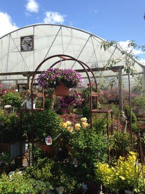 Iron Arbors and yard art.