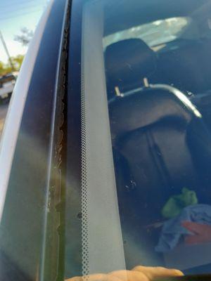 Busted rubber trim