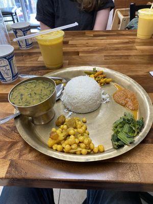 Veg Thali (a bit wee)