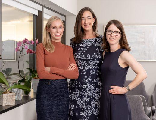 Dr. Jessica Olander, Dr. Stephanie Frankel and Dr. Nicole Neuschler (L-R)