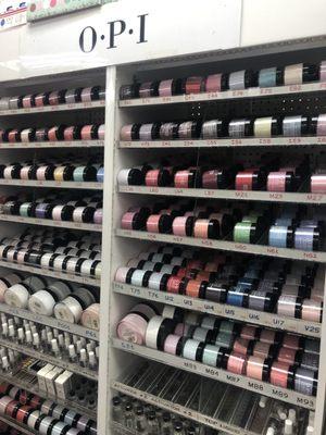 Nail powder selection