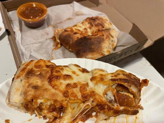 Chicken Parmesan Calzone