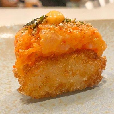 Salmon crispy rice