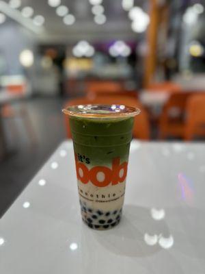 Matcha Milk Tea with Boba