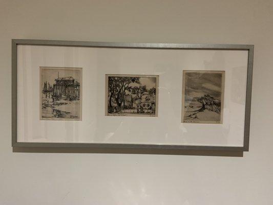 My etchings in their new frame :)