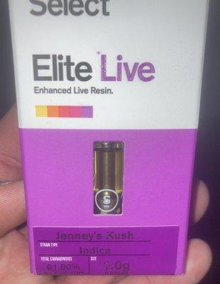 Select Elite Live 1g Jenny's Kush