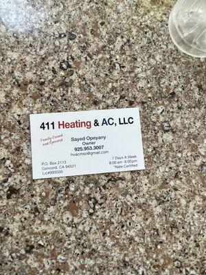 411 Heating & AC