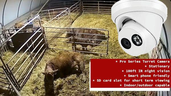 Features of our Pro Turret camera that we use in our Livestock Barns.