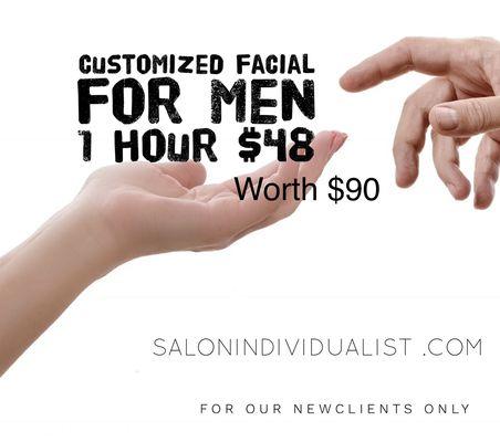 Gentlemen face treatment for glowing, healthy skin!