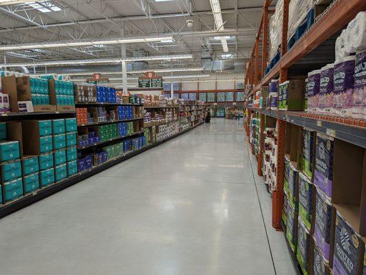 Much wider aisles than at other locations