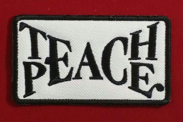 "Teach peace" patch