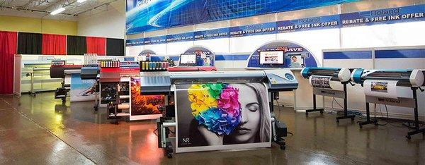 Printers On Sale For Sign Shops Such As Roland & Vanguard. Flatbed, Sublimation, UV & Eco-Solvent.