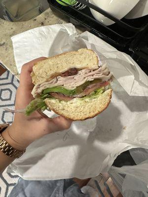 California Sandwich- ratio off with hard bread