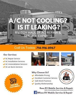 Ross RV Mobile Repair Service and Repair