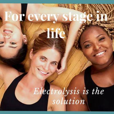 Electrolysis is for everyone, every stage in life. Electrolysis is your permanent solution.