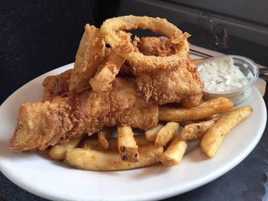 Fried fish platter