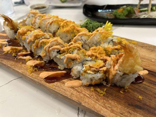 Tuna crunch and shrimp tempura roll