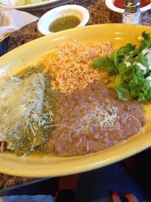 Enchiladas Verdes de pollo