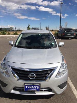 Tynan's put my mom in a 2016 Nissan Versa. %*!# Yeah, they rock.