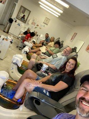 The best time and pedicure I have ever had. This is a must stop every time we come to St George now. Thank you ladies for a great visit!!