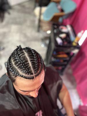 Men's cornrows