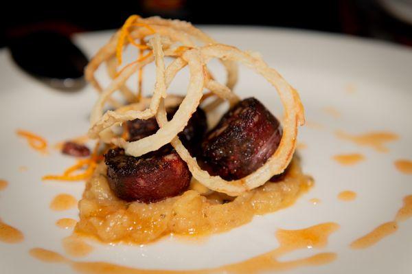 Chef's Table with blood sausage