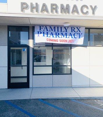 Family Rx Pharmacy ..COMING SOON 2021