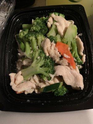 Chicken and broccoli